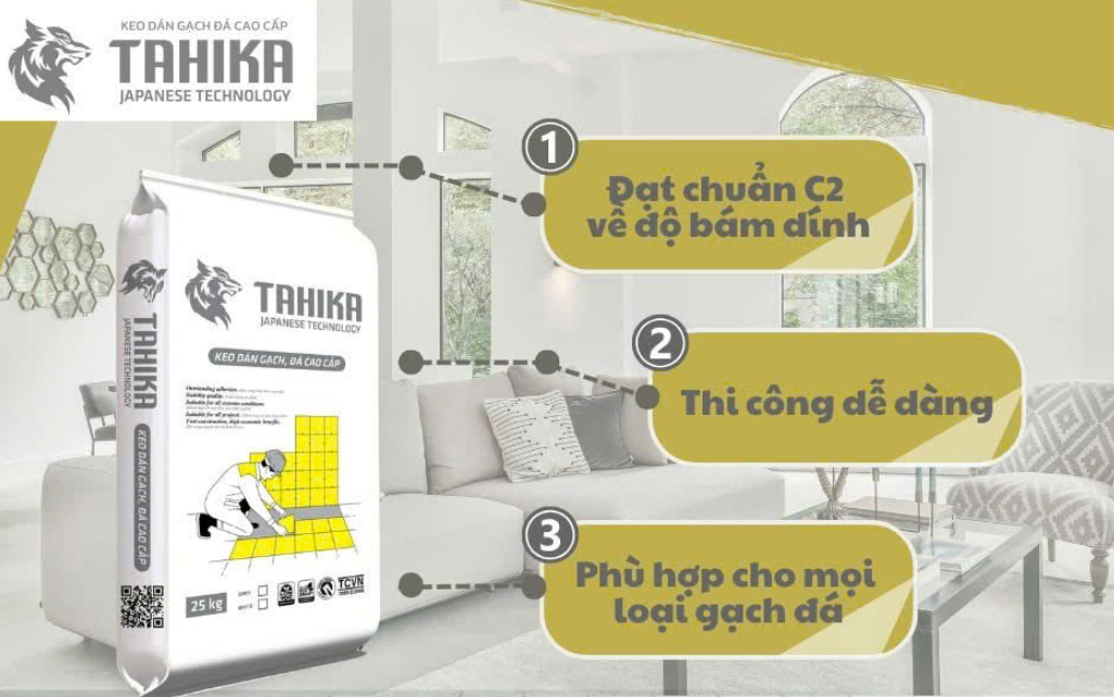 KEO DÁN GẠCH TAHIKA: KẾT QUẢ THỬ NGHIỆM THỰC TẾ VÀ ĐỘ BÁM DÍNH VƯỢT TIÊU CHUẨN C2
