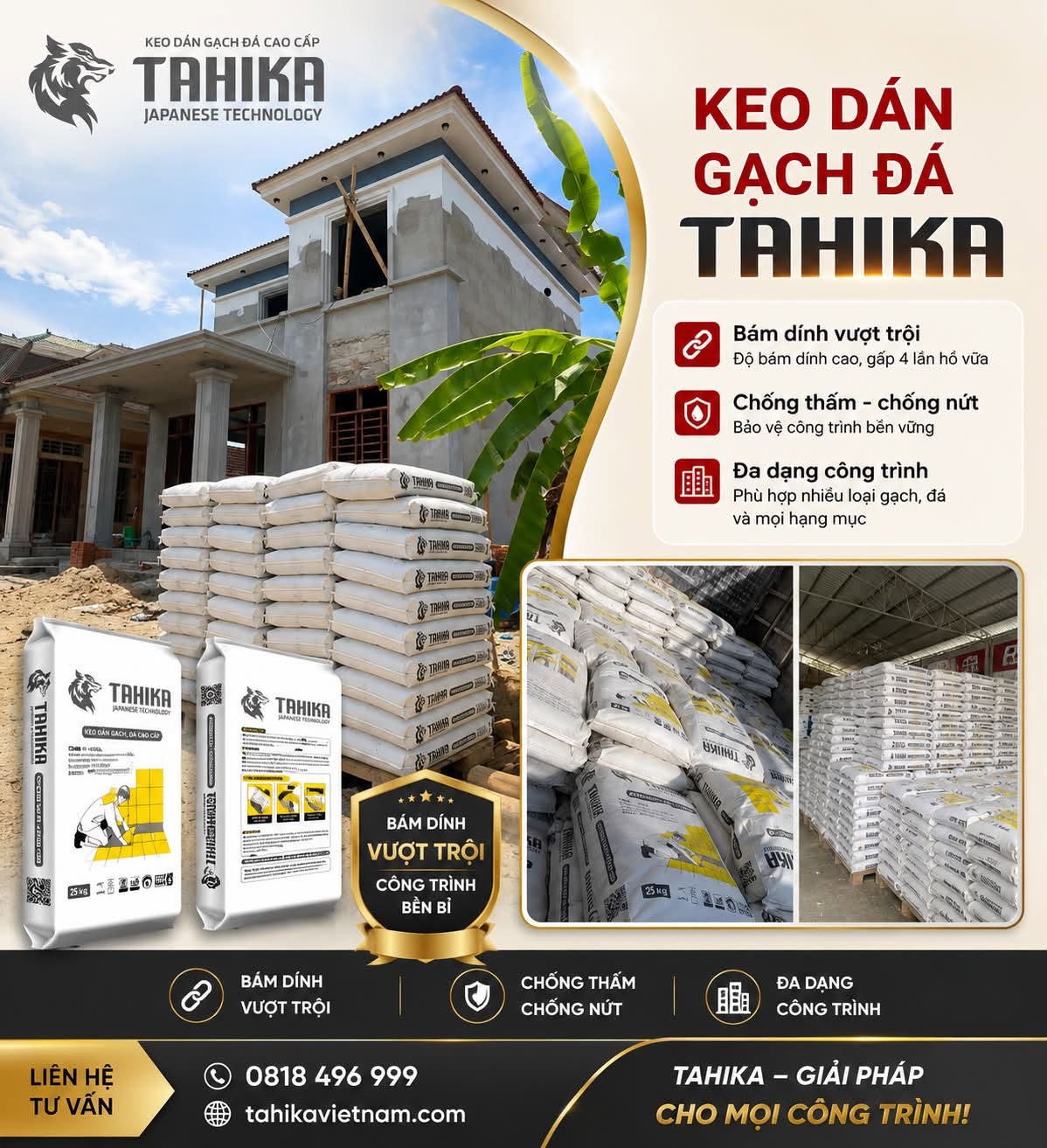 Tuyển Đại Lý Keo Dán Gạch Tahika: Ai Phù Hợp Để Hợp Tác?